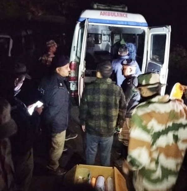 This incident occurred on the Chungthang-Munsithang road in North Sikkim. Ambulances were sent to the site.