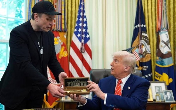 Elon Musk Farewell Press Conference with President Trump