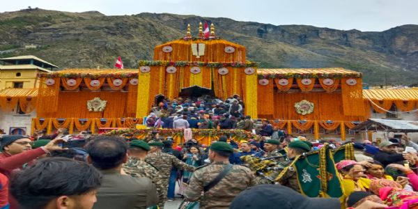 Doors of sacred Badrinath Dham opened for devotees