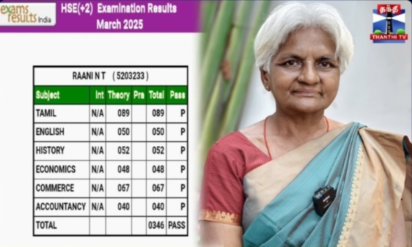 कोयंबटूर की 70 वर्षीय महिला ने पास की 12वीं की परीक्षा, बनीं प्रेरणा कोयंबटूर की 70 वर्षीय महिला ने पास की 12वीं की परीक्षा, बनीं प्रेरणा