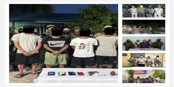 Security forces tighten grip on insurgents, extortionists in Manipur; 12 arrested
