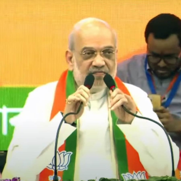 Amit Shah at Neaji Indoor Stadium Kolkata