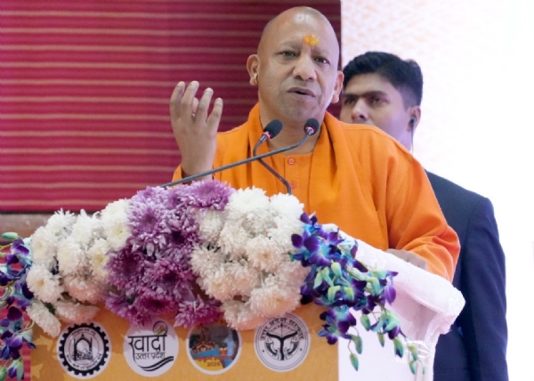 Chief Minister Yogi greets people on Uttar Pradesh Day