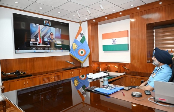 While speaking with Air Force Chief Group Captain Shubhanshu Shukla.