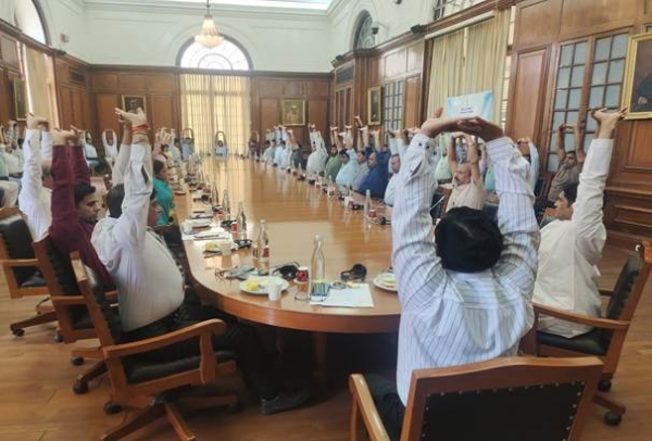 Ministry of Parliamentary Affairs organises Yoga Workshop to commemorate International Yoga Day Ministry of Parliamentary Affairs organises Yoga Workshop to commemorate International Yoga Day