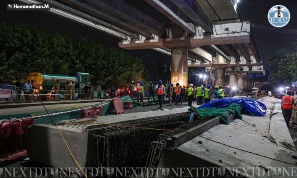hennai Metro Rail Incident: Beams Collapsed After Frame Slipped