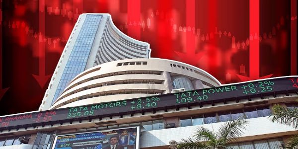 Stock market closes in red; Sensex fell 573 pts