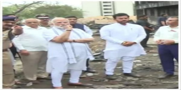 PM Modi arrives in Ahmedabad; visits AI-171 crash site & meets injured in Ahmedabad