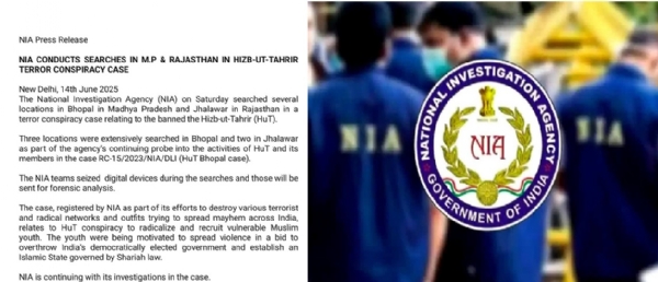 NIA conducts raids on banned Islamic group Hizb-ut-Tahrir