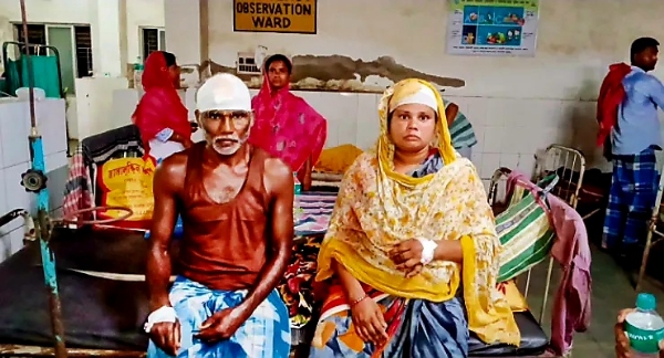 Dispute between brothers over the boundary of  house, five injured