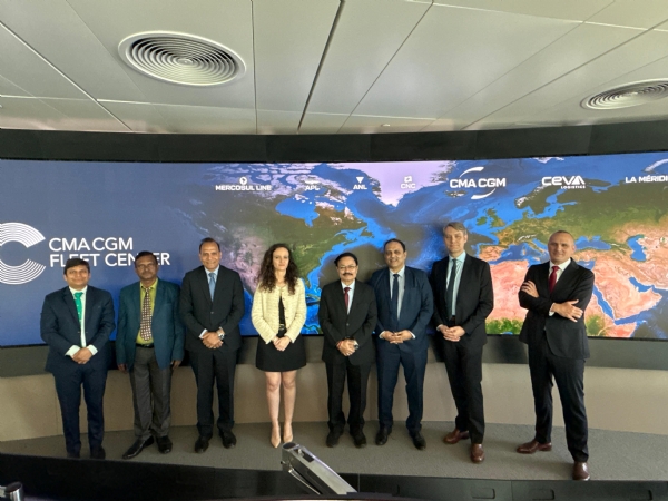 Secretary, Ministry of Ports, Shipping and Waterways Meets CMA CGM Leadership in Marseille