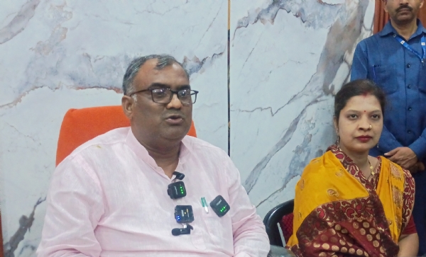 Minister of State, UP Government Girish Chandra Yadav held a press conference on Saturday