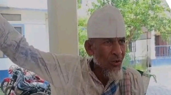 रहस्यमय दीवार लेखन कांड के  गिरफ्तार आरोपित नुरुल हक इस्लाम की तस्वीर।