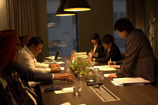 Union Minister Sarbananda Sonowal holds bilateral talks with Japan’s Vice Minister Terada Yoshimichi in Oslo, Norway