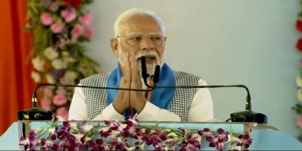 PM Modi holds massive roadshow in Siwan; unveils multiple development projects