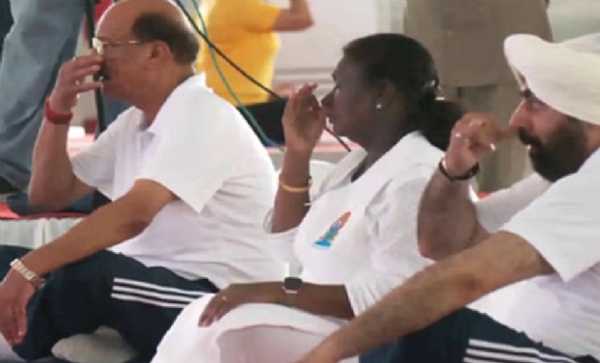 President Droupadi Murmu took part in the 11th International Yoga Day celebrations at Uttarakhand