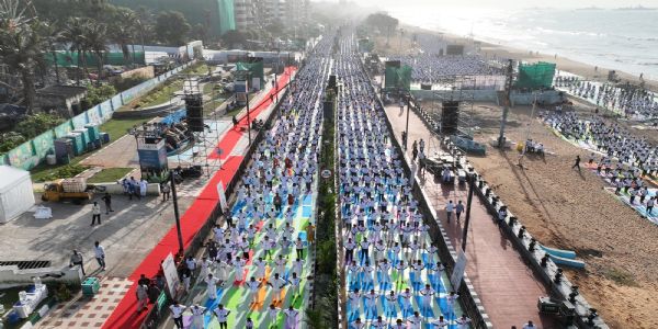 Vizag Has Made History With Yoga Today: CM Chandrababu Naidu