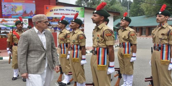 Hon’ble Chief Minister Omar Abdullah Addresses NCC Cadets