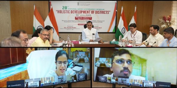 28th National Good Governance Webinar focused on ‘Holistic Development of Districts’ held today