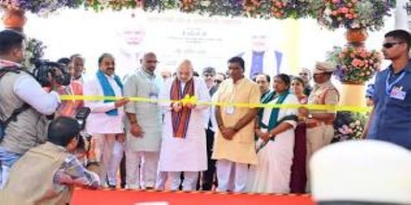 Amit Shah inaugurates National Headquarters of Turmeric Board in Nizamabad, Telangana