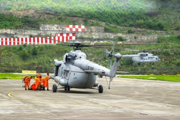 NDRF team at Pakyong Greenfield Airport.