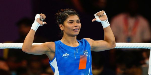Nikhat Zareen advanced to 51kg semifinals with 5:0 victory over Kalpana