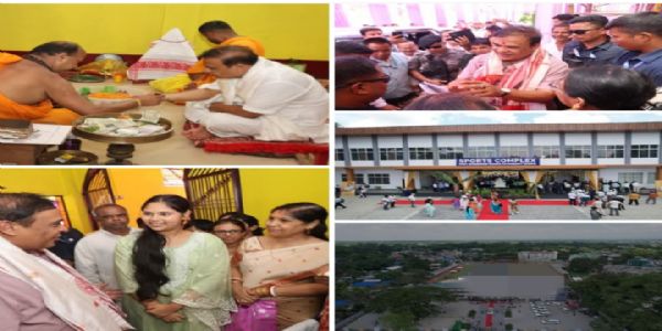 Assam CM dedicated sports infrastructure projects in Golaghat