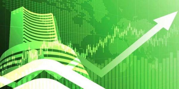 Stock market closes in green, Sensex up by 444 points
