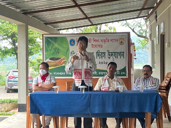 Image of the Vidya Bharati Shiksha Sanskriti Nyas organised awareness programme on World Environment Day.