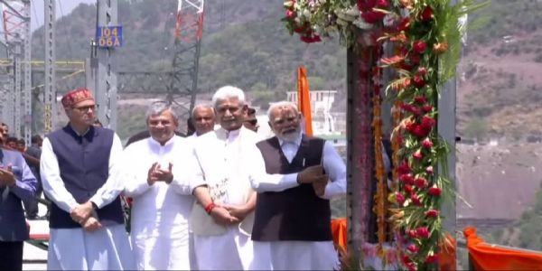 PM Modi Visits Chenab Bridge