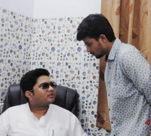 Manojit with Abhishek Banerjee