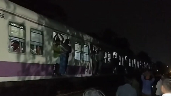 Major train accident averted in Sonarpur as local train drags vehicle, driver escapes unhurt