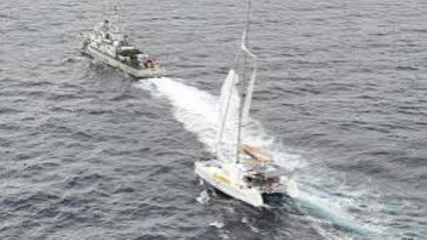 ICG Rescues Two Crew Members from stranded U.S. Sailing Vessel off Andaman & Nicobar Islands