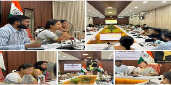 Minister Nandita Garlosa held review meeting in Hatshingimari
