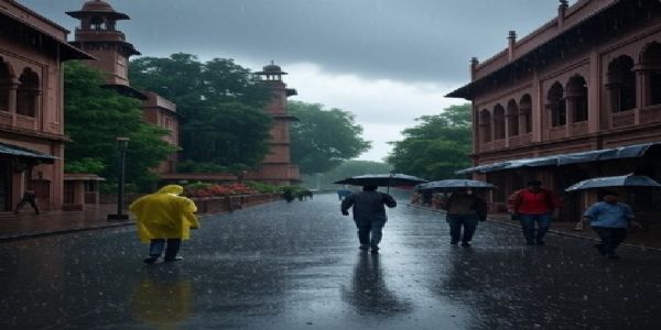 Monsoon rains affect daily life across multiple states nationwide