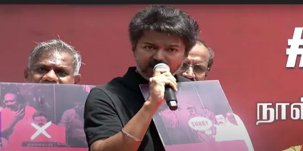 Vijay’s Star Power Fuels Custodial Death Protest in Chennai