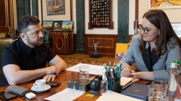 President Vladimir Zelensky has met with Yulia Svyrydenko. Zelensky shared this photo of the meeting on his X handle.
