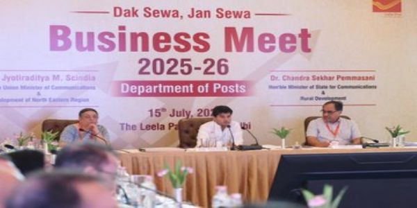Jyotiraditya Scindia outlines grassroots growth vision at India Post Business Meet 2025–26