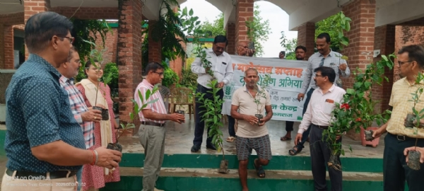 Addressed the farmers on environmental awareness