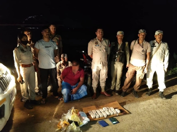 श्रीभूमि जिले में जब्त छह करोड़ की याबा टेबलेट की तस्वीर।