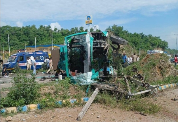 20, Passengers Injured As Bus Turns Turtle Near Jhajjar Kotli In Jammu