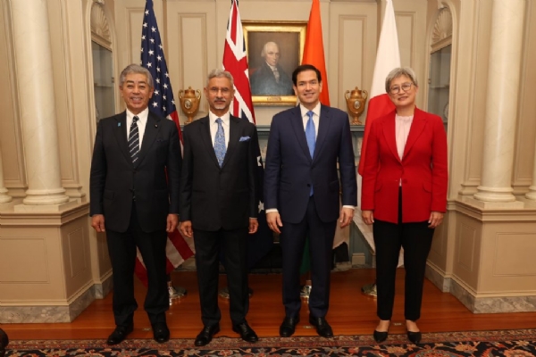 Foreign ministers of the Quad countries