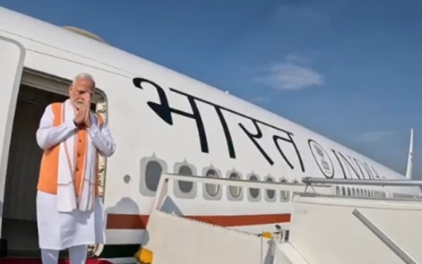 Prime Minister Modi departs for a diplomatic tour to five countries, first arriving in Ghana.