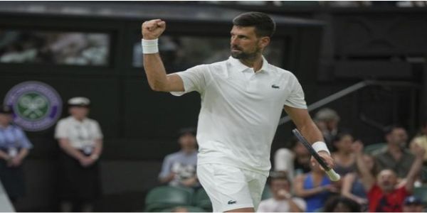 Djokovic advances in Wimbledon with first-round victory over Muller