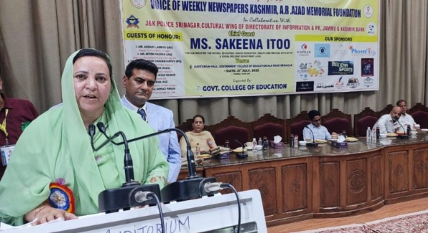 Drug-Free J&K Imperative For Well-Being Of Future Generations: Sakeena Itoo