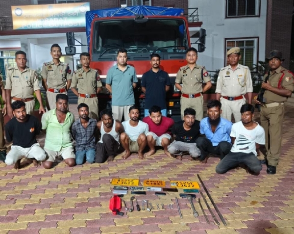 Image of the arrested robbers in Guwahati.