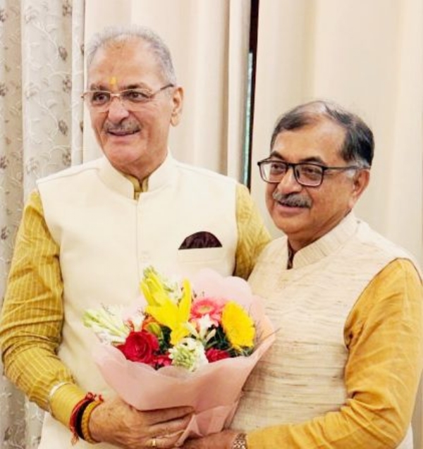 Tarun Vijay Congratulates Kavindra Gupta, Hopes for Ladakh’s Growth
