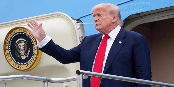Trump arrives in Scotland for four-day visit