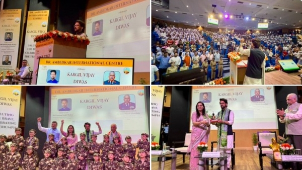 Kargil Vijay Diwas was celebrated at the Dr. Ambedkar International Center.