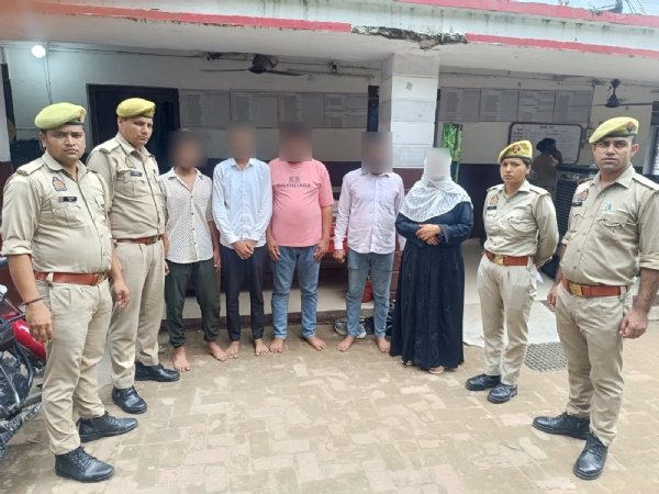 Police registered a case and arrested five accused